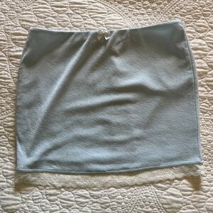 WHITEFOX Boutique Blue Mini Skirt